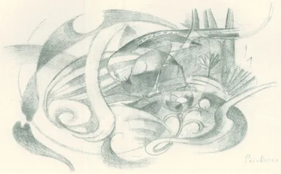 Franz Marc - Carnet de croquis pris sur le vif - Feuille 29