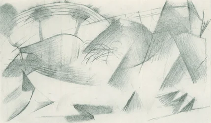 Franz Marc - Carnet de croquis pris sur le vif - Feuille 33