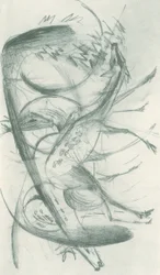 Franz Marc - Carnet de croquis pris sur le vif - Feuille 36