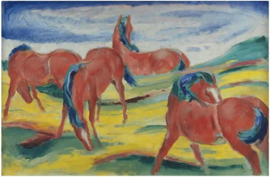 Chevaux en pâturage III, 1910