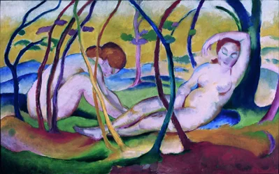 Nus sous les arbres
