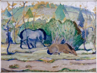 Chevaux au pâturage