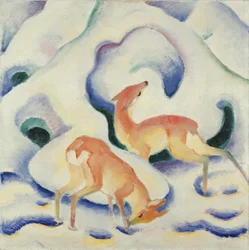 Cerfs dans la neige II