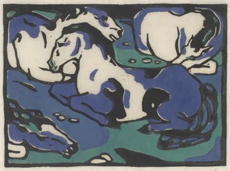 Ruhende Pferde (Chevaux au repos), 1911-1912, imprimé en 1916
