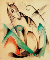 Animal fabuleux assis