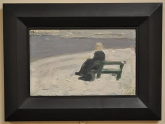 Femme dans un paysage d