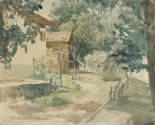 Une ferme près de Merano, 1860