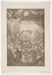 Page de titre avec le buste de Frédéric V pour l
