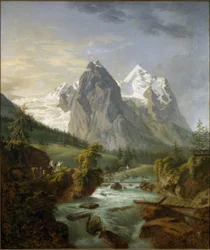Vue sur le Wetterhorn depuis Rosenlaui