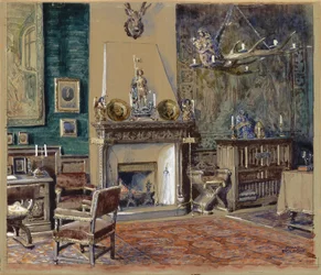 Salon avec cheminée