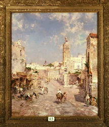 Figures dans une ville mauresque