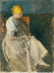 Jeune fille assise