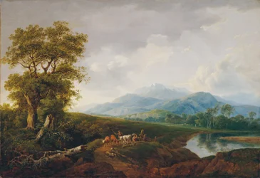 Paysage avec Schneeberg