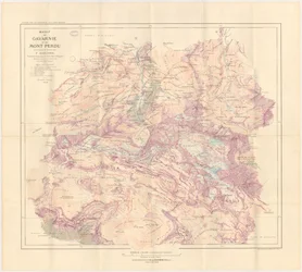 Carte du massif de Gavarnie et du mont Perdu éditée en 1914