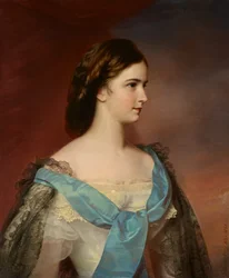 French : Porträt der Kaiserin Elisabeth von Österreich (1837-1898) Portrait of Empress Elisabeth of Austria (1837-1898)