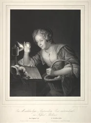 Fille examinant des œufs à la lumière, 1840