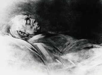 Otto von Bismarck (1815-1898) sur son lit de mort