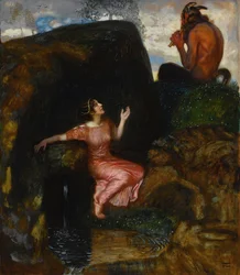 À la source Nymphe écoutant