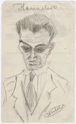 Portrait de Walter Hasenclever 1890-1940, début des années 1930
