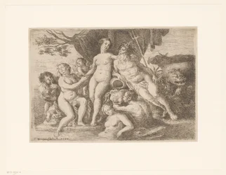 Neptune et Amphitrite parmi des nymphes et des tritons se baignant