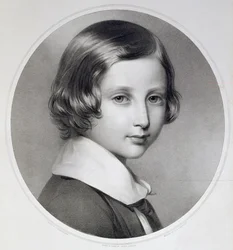 Albert, Prince de Galles (1841-1910), gravé par Thomas Fairland, publié par M. et N. Hanhart, 1852 (lithographie)