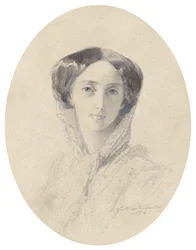Portrait de la grande-duchesse Olga Nikolaïevna de Russie, reine de Wurtemberg