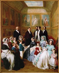 La reine Victoria et le prince Albert invités par le roi Louis Philippe au château d