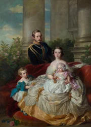 La famille du prince héritier et de la princesse héritière Frédéric-Guillaume de Prusse