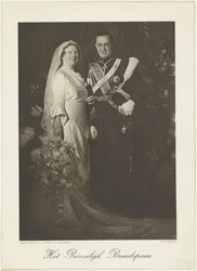 Portrait de Juliana, reine des Pays-Bas, et de Bernhard de Lippe-Biesterfeld