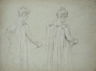 Ensemble de 84 dessins et peintures