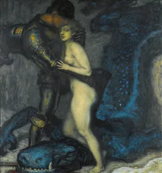 Le tueur de dragons (The Dragonslayer) par Franz Ritter von Stuck