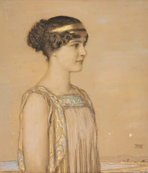 Portrait de Marie en costume grec, 1910