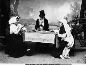 Écrivain public à Naples, vers 1890