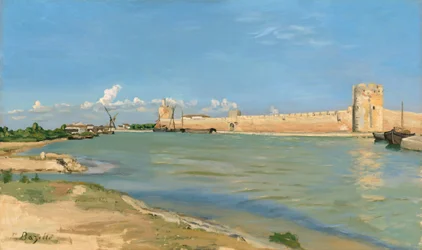 Les remparts occidentaux à Aigues-Mortes