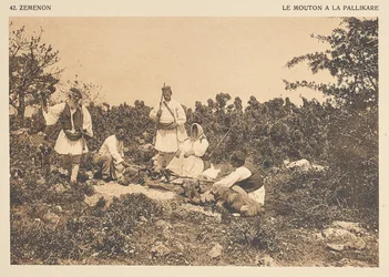 Zéménon. Le mouton à la Pallikare