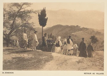 Zéménon. Retour au village