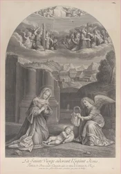 La Vierge Marie adorant l
