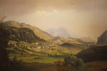 Frédérich Martens - Vue de Pieve Tesino