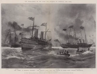 Le retour à la maison du duc et de la duchesse de Cornouailles et York