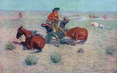 Indiens attaquant des cowboys