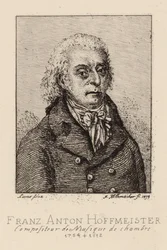 Portrait du compositeur Franz Anton Hoffmeister 1754-1812