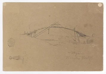 Pont de bambou à Buga, Colombie et Fille portant une jarre, Cartago, Colombie