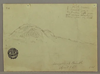 Colline dénudée, Acropole de Corinthe, Grèce