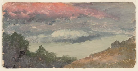 Nuages au-dessus de la ferme de Church, Hudson N.Y.