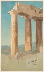Colonnes du Parthénon, Athènes
