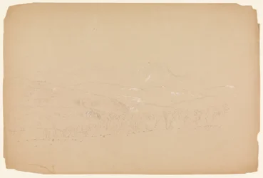 Vue lointaine du Katahdin vue de l