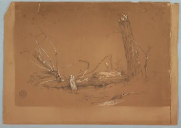 Dessin, Un arbre mort cassé, 1855-65