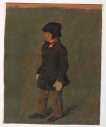 Dessin, un garçon (probablement le fils de Church), vers 1874-75