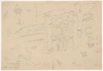 Dessin, détails architecturaux d