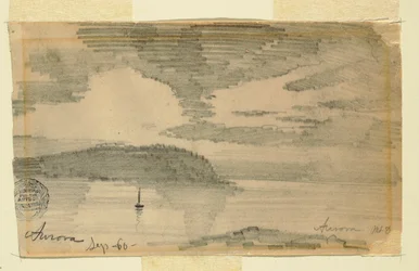 Dessin, "Aurora", Mt. Desert, 1860